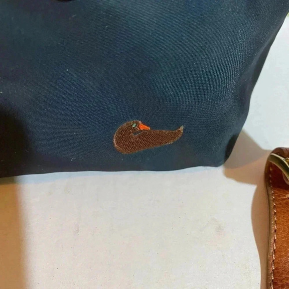 Dooney Bourke navy blue nylon satchel handbag - Picture 6 of 13